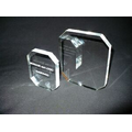 Clear or Jade Octagon Acrylic Lucite Award (4"x5")